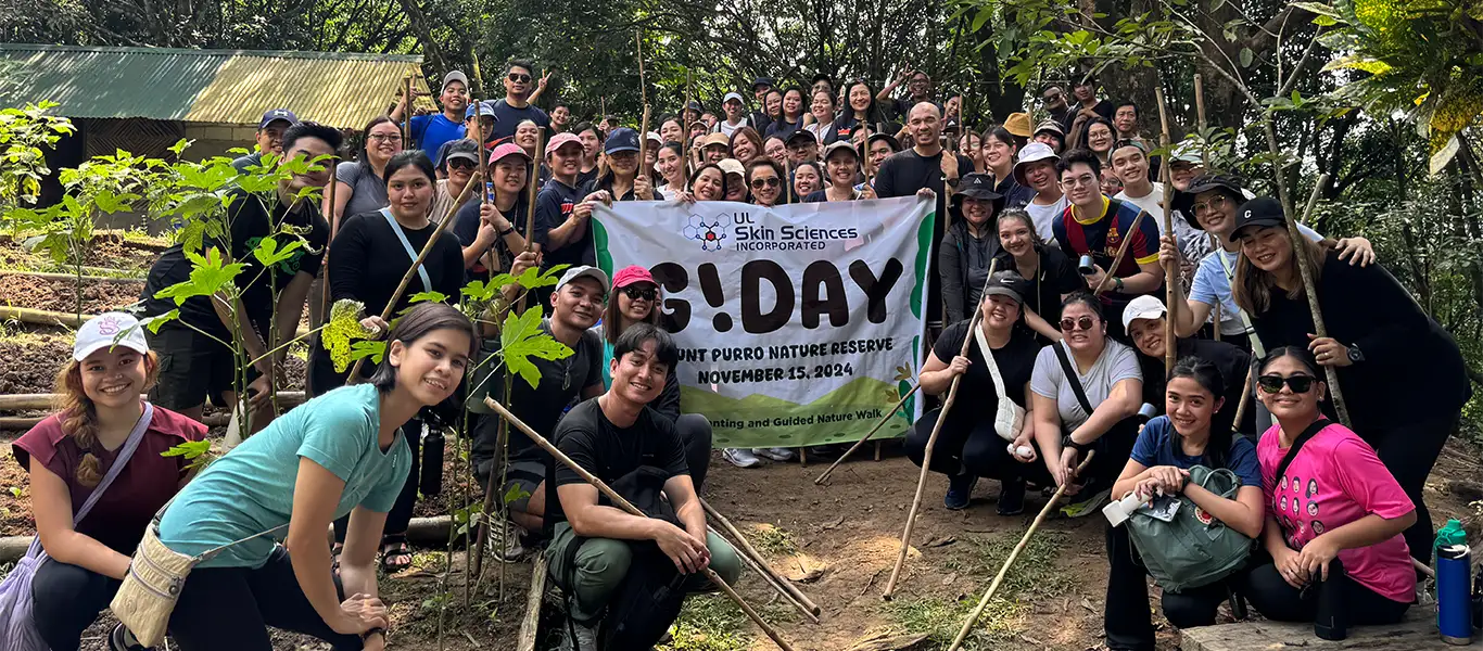 ul skin sciences employees during their g day event at mount purro nature reserve